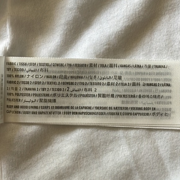 NWT Hollister White Windbreaker Hooded Full Zip jacket, fleece lined, si… - Picture 8 of 9